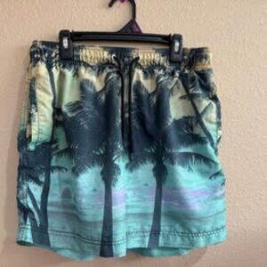 Aeropostale Men's M Palm Tree Swim Trunks